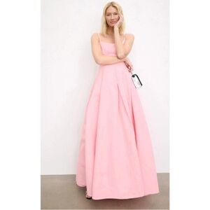 STAUD Joy Pink Sleeveless Maxi Dress Gown